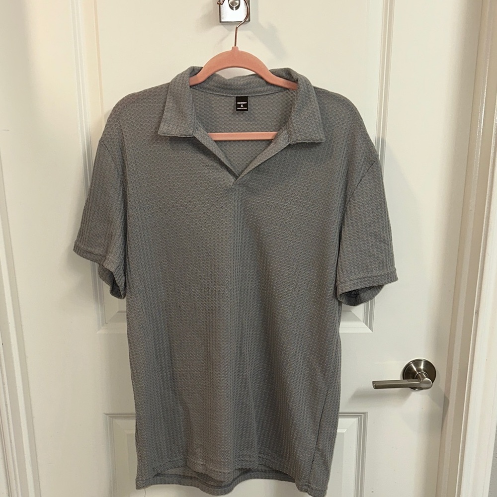 Men's Gray Polo Shirt